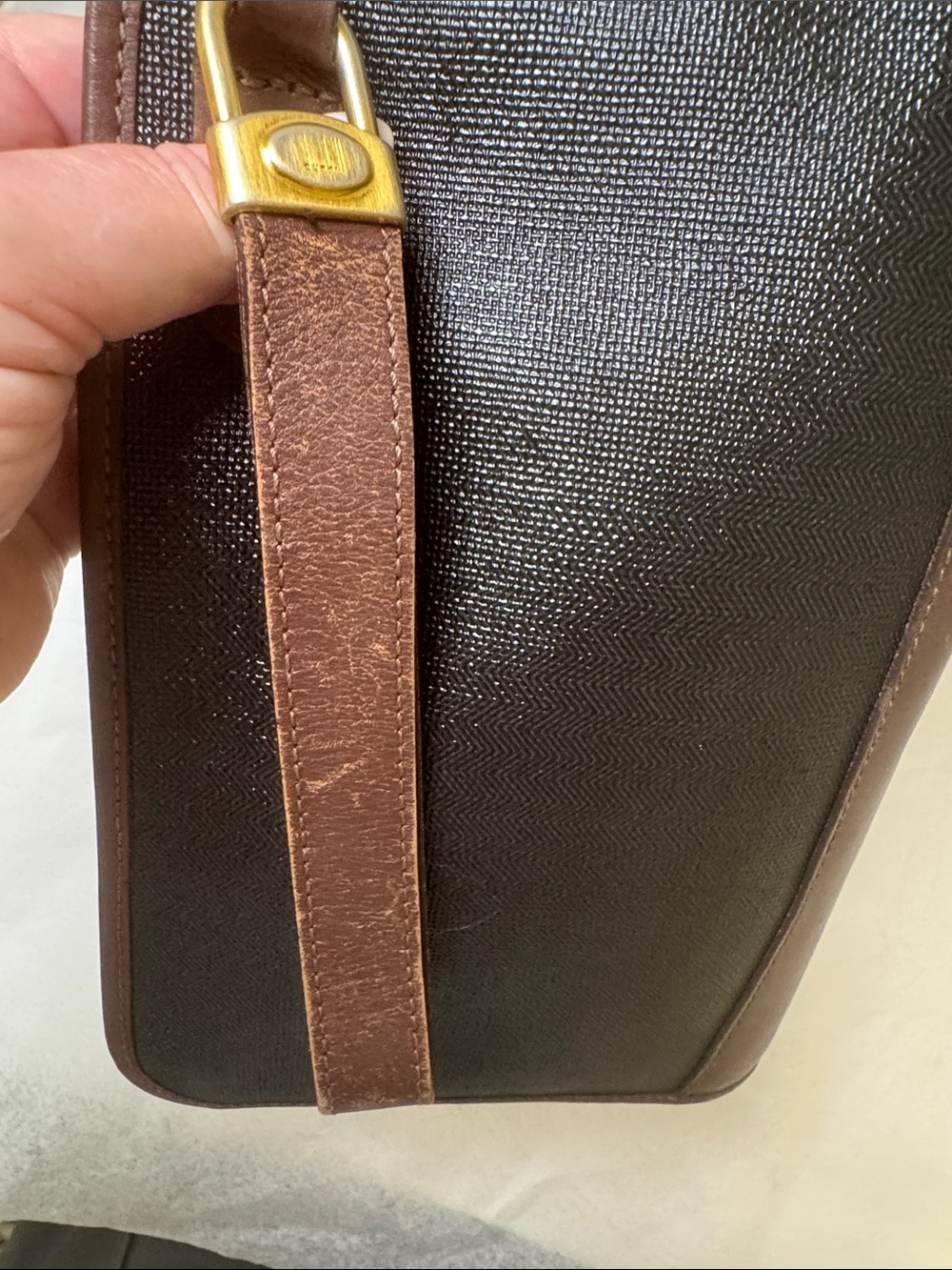 Dunhill unisex wristlet or carry bag Vintage - Picture 5 of 11